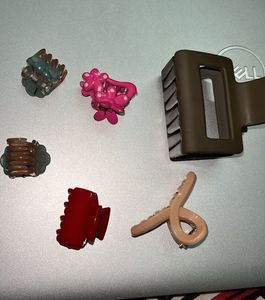 Set of 6 Cute Hair Claw Clips