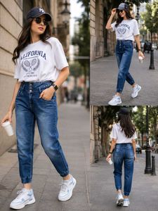 🇳🇿💫🎀Stylish High-Waisted Blue Denim Jeans