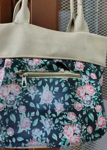 Cute Floral Bow Tote Bag