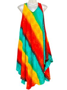 🔥 BUY 1, GET 1 FREE 🔥Tie-Dye Layered Ethnic Gown