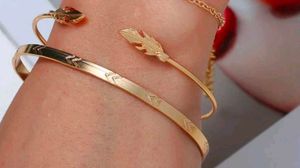Gold Toned Arm Bangle Bracelet