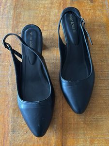 Marc Loire Black Slingback Heels