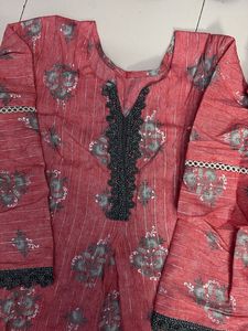 Stylish peach farshi Kurta set