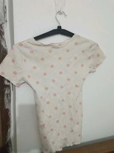 Cream Floral Print T-Shirt