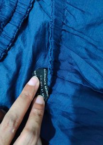 Cute Blue Keyhole Dress with pockets