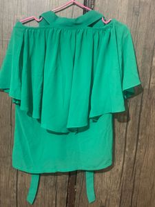 Green Cape Top