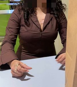 Stylish Brown Zipper Dress