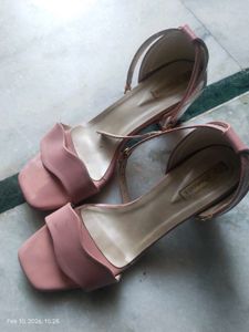 Stylish Pink Block Heels for women