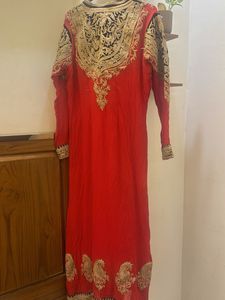 Embroidered Red suit set