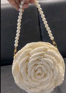 crochet rose bag