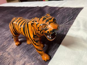 Leather Tiger Figurine