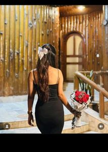 Elegant Black Spaghetti Strap Dress