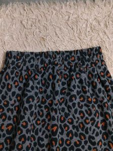Leopard Print Midi Skirt