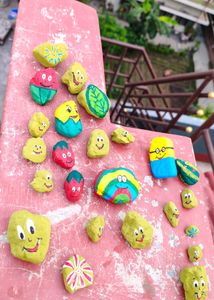 Stone Art for plant ☘️🌵