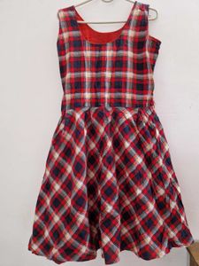 Plaid Fit & Flare Dress