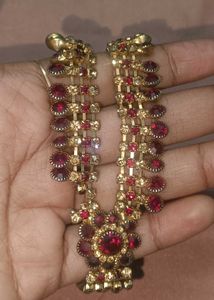 Vintage Ruby Rhinestone Necklace