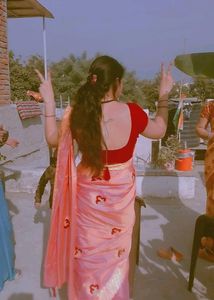 Sily Shining Saree With Embroidery Design