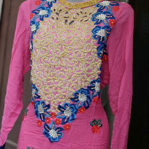 Full embellished pink Kurta