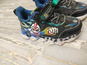 Kids Black Superman Sneakers