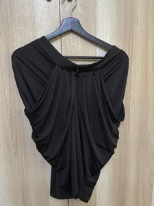 Elegant Black Asymmetric Top
