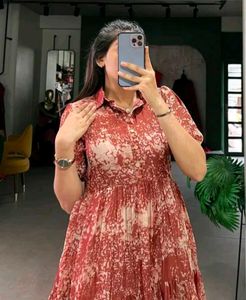 Chic Printed Midi Dress