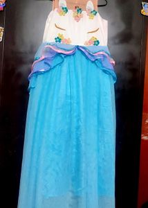 Multi Unicorn Dream Dress For 8- 10 Year Girl