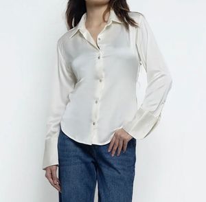 Satin Shirt - Bluer