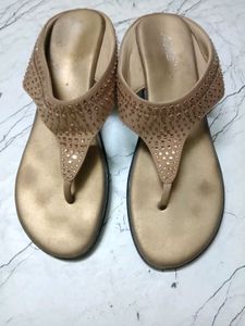 Stylish Bronze Thong Sandals
