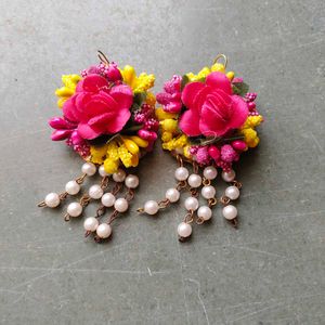 Haldi floral jewellery Set