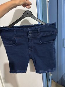 Women's Dark Wash Denim Shorts
