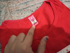 Bright Red Sleeveless Tank Top