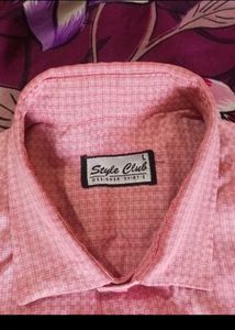Men's Pink Patterned Dress Shirt