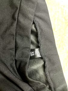 Black Mini Skirt with Side Slit