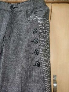 Men's Grey Casual Trousers | 30 in Waist