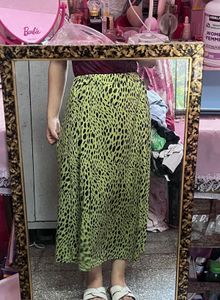 Urbanic Leopard Print Wide Leg Pants