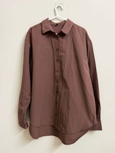 Chocolate Brown Oversized Shirt