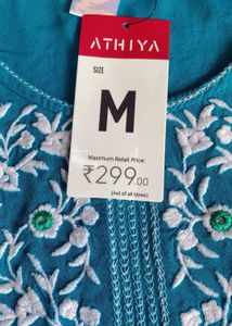 Blue Embroidered Kurta