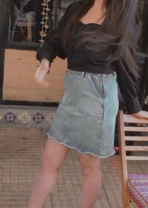 Denim Mini Skirt