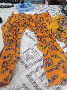 Vibrant Floral Patiala Salwar with duppata