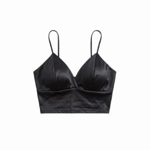 Satin V-Neck Cami Top
