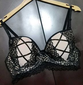 Black &amp; Light Peach Bra For 36 C Bust