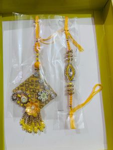 Designer Rakhi Set bhaiya bhabhi rakhinewwdttag