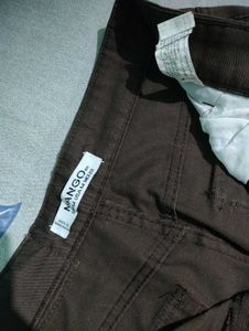 MANGO BROWN CARGO PANTS