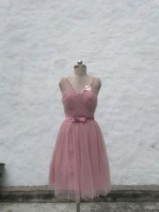 Chic Pink Tulle Party Dress