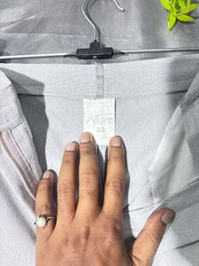 women's office Light Grey Trousers