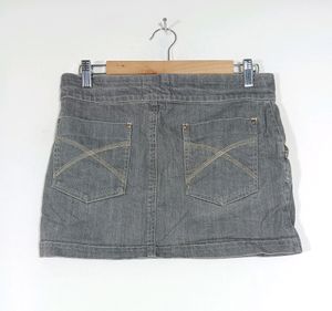 Gray Denim Skirt (Women)