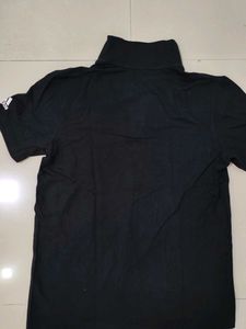 Men's Black Polo Neck T-Shirt