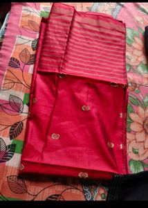 Black Kurta with Red Dupatta Set