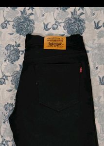 Levi Strauss Black Denim Jeans for men