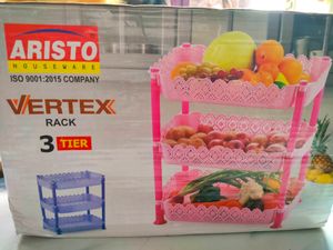 New Aristo 3 Tier Storage Rack Pink